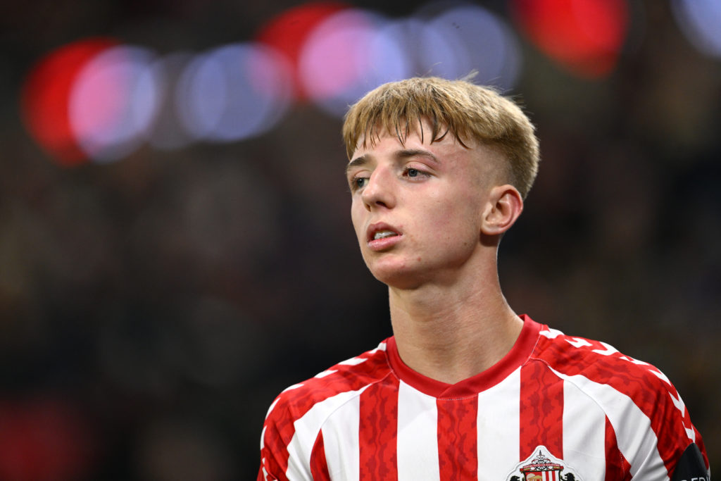 Đội hình Sunderland AFC 2025 trong một trận đấu gần đây.