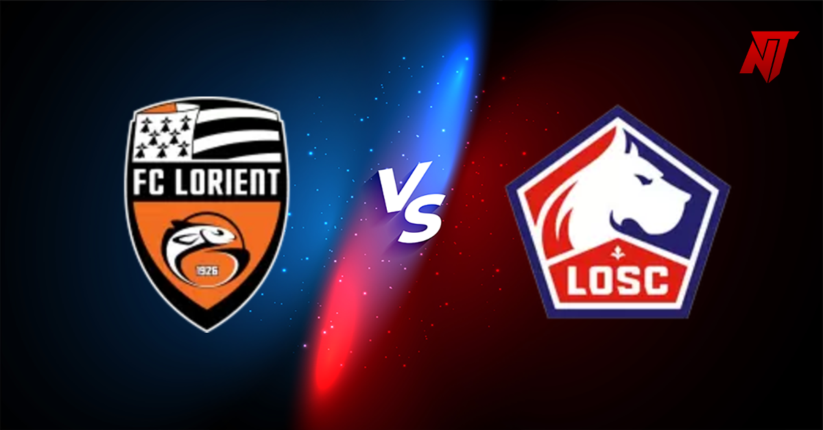 Poster dự đoán trận Lorient vs Lille Ligue 1 2025