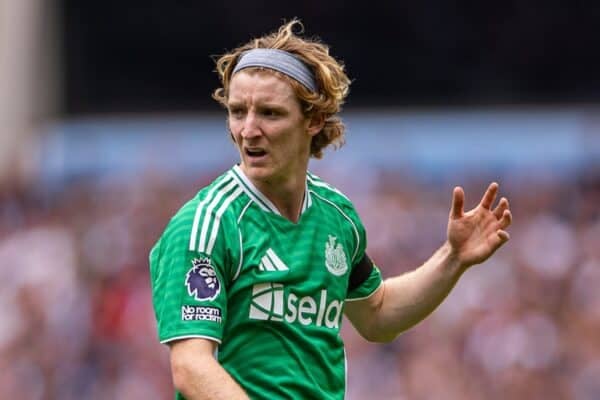 Anthony Gordon (Newcastle) thi đấu trận gần nhất trước trận gặp Liverpool