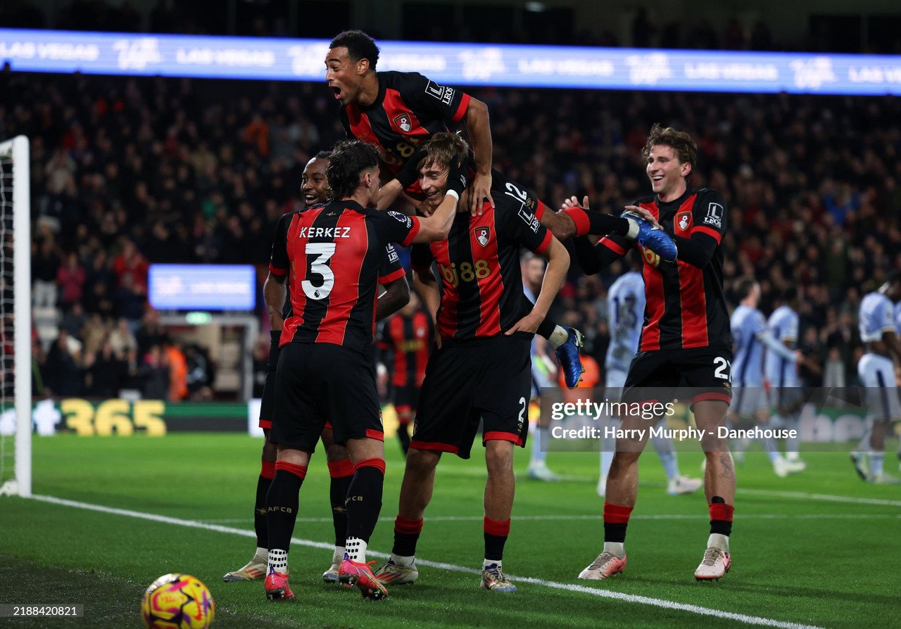 Ảnh trận đấu Tottenham vs Bournemouth mùa giải 2025, nguồn Getty Images qua Vavel