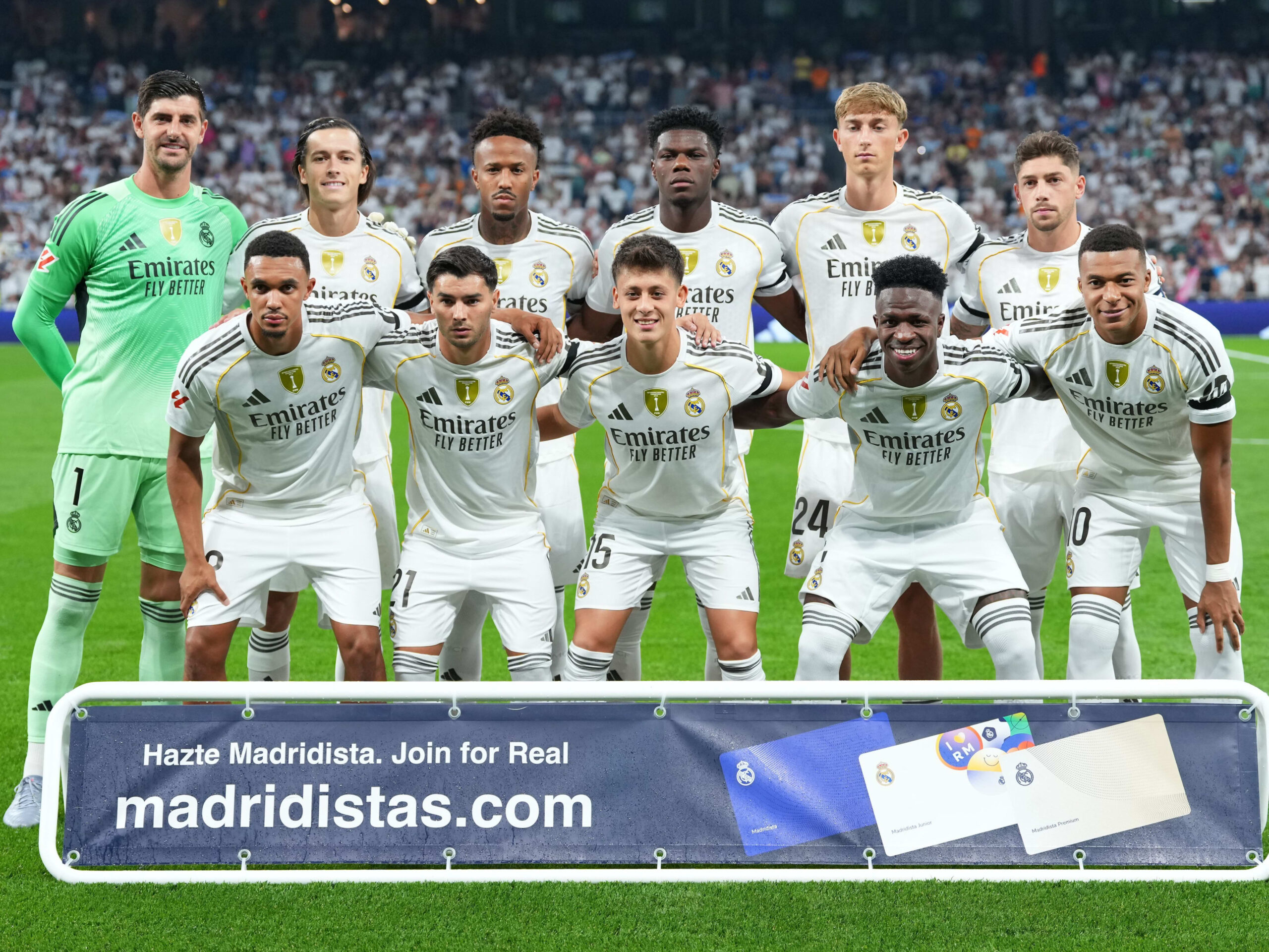 Đội hình Real Madrid ra sân trận gần nhất tại La Liga 2025