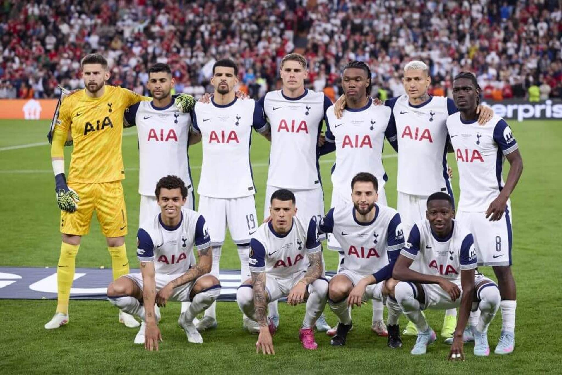 Đội hình Tottenham Hotspur trước trận chung kết Europa League 2025