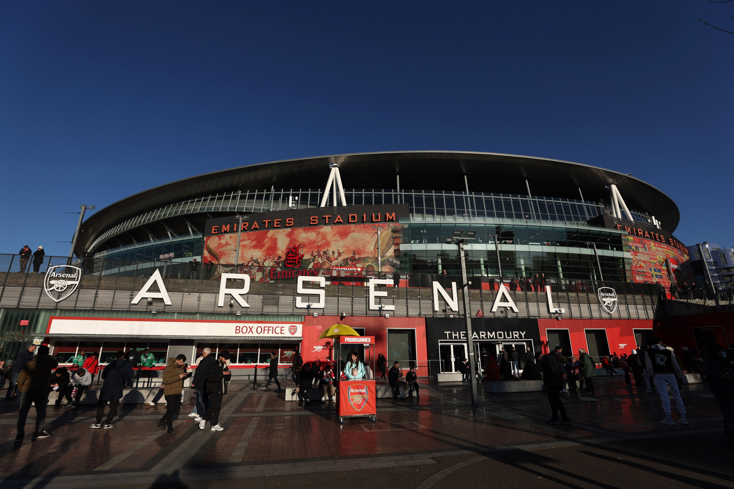Toàn cảnh sân Emirates Stadium, nơi diễn ra trận Arsenal vs Nottingham Forest