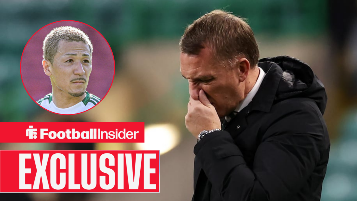 Brendan Rodgers buồn bã, Maeda trong khung tròn