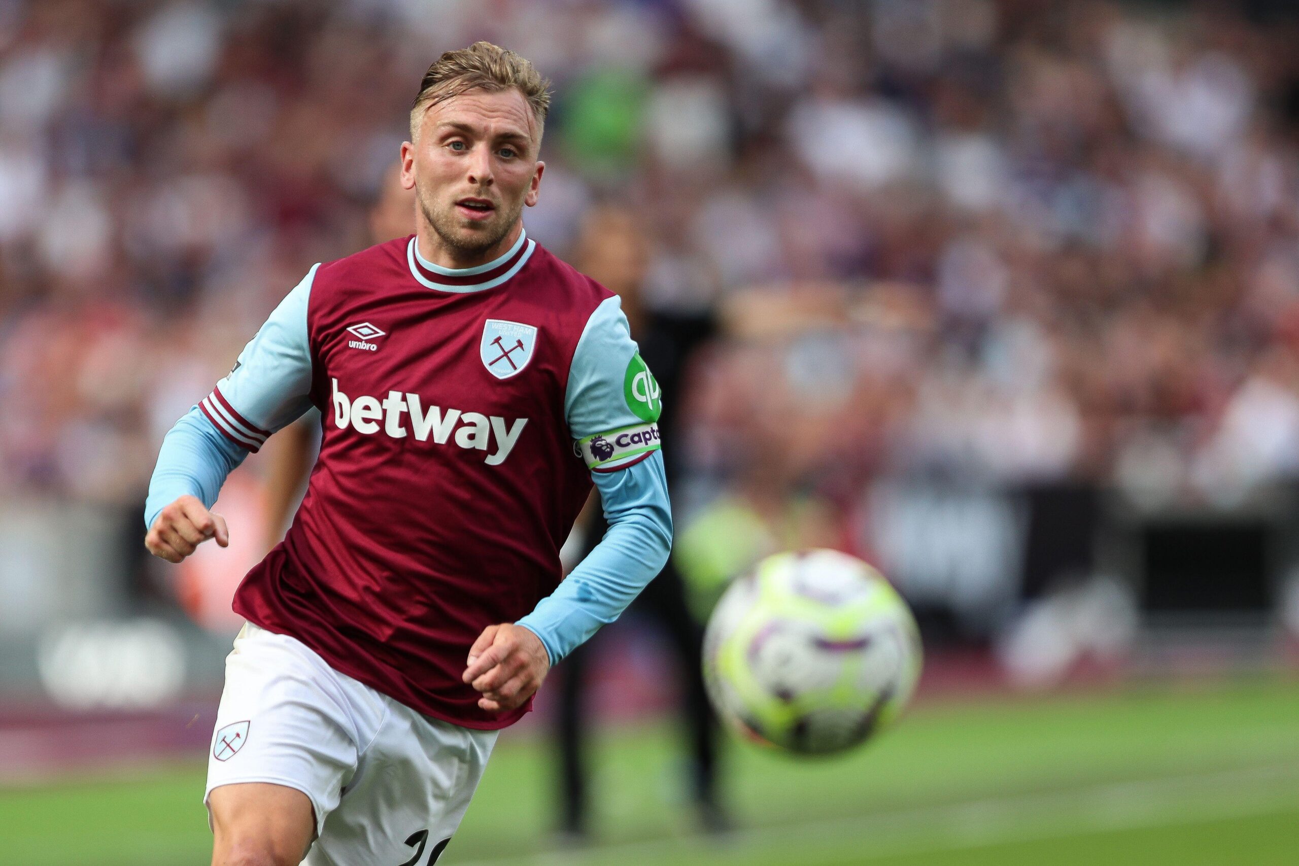 Jarrod Bowen thi đấu cho West Ham United trong trận giao hữu tháng 8/2024