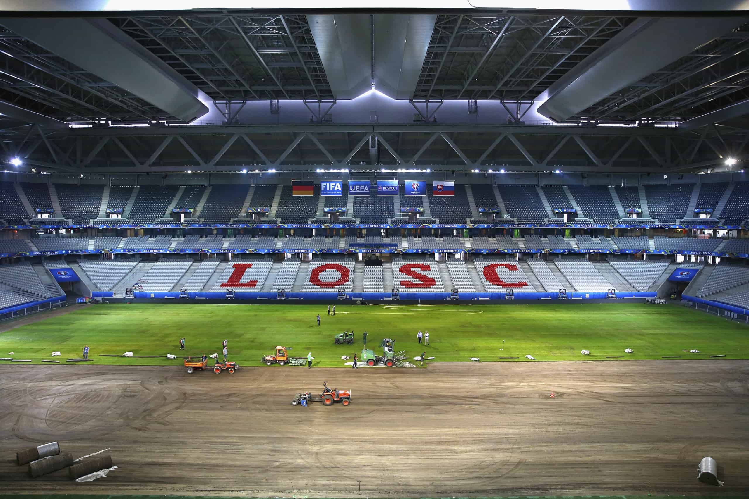 Hình ảnh mới về sân Decathlon Arena - Stade Pierre-Mauroy, tháng 8/2025