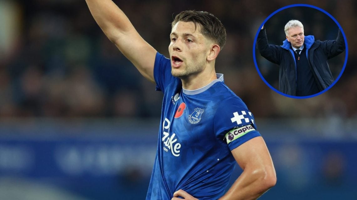 James Tarkowski, trung vệ chủ chốt của Everton mùa 2025.