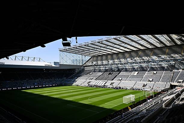 Toàn cảnh sân St James' Park, ảnh chụp tháng 5/2025