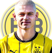 Julian Ryerson - hậu vệ Borussia Dortmund mùa 2025.