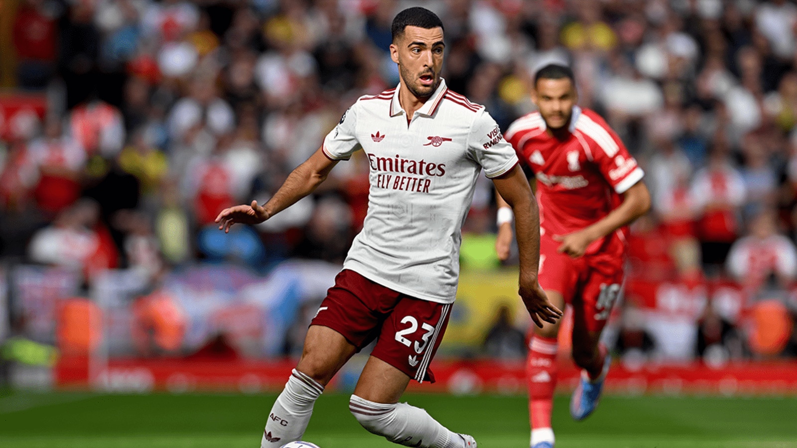 Mikel Merino thi đấu trước Liverpool – Arsenal tân binh tại Anfield