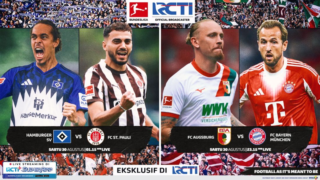 Ảnh quảng bá trận đấu Bayern München vs Hamburger SV thuộc vòng 3 Bundesliga 2025